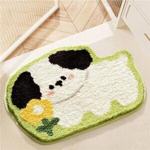 Dog Bathroom Rug Animal Bath Mat, Non-Slip 20" x 25"